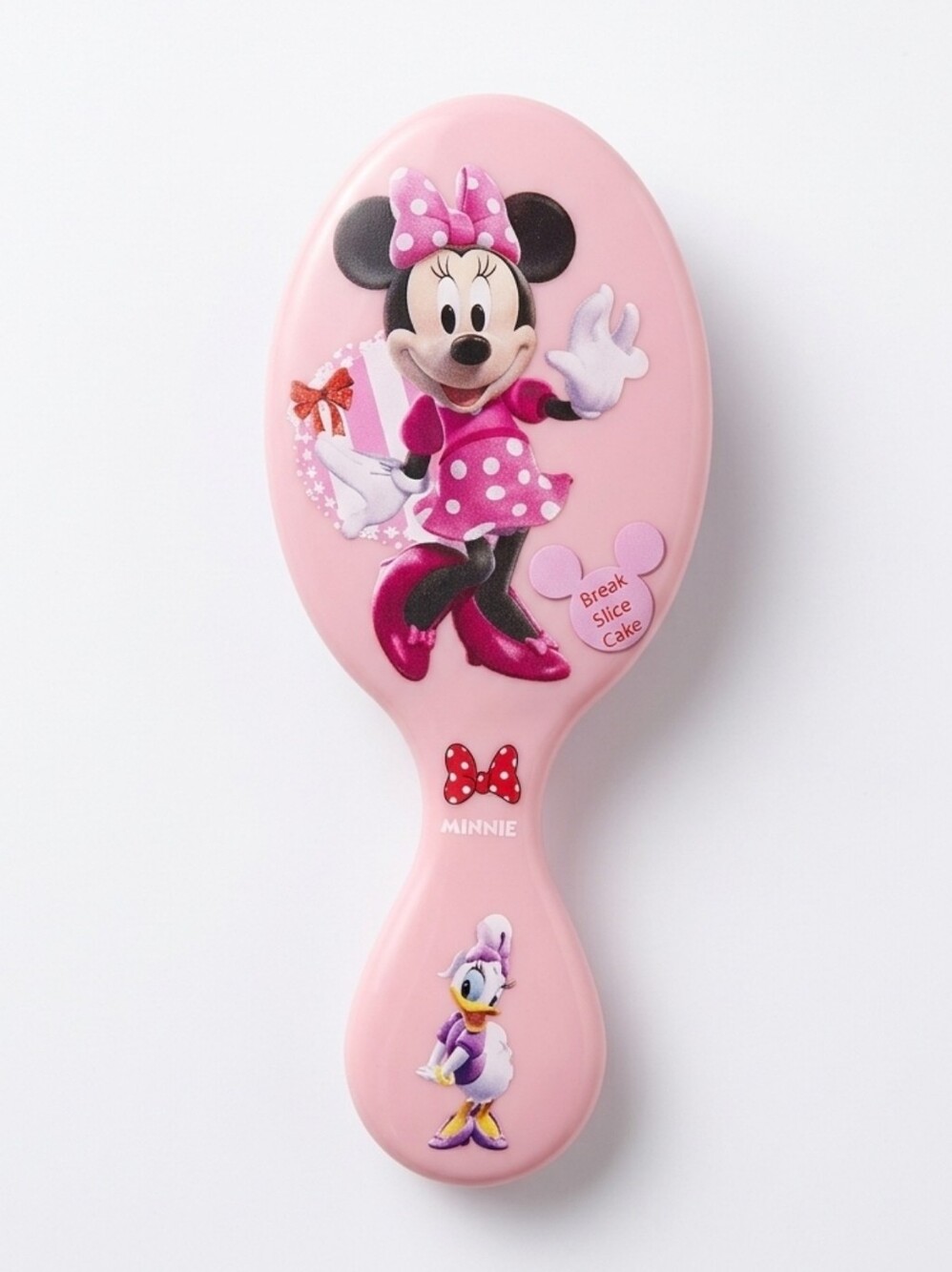 Pink Kids Hair Brush with Minnie Mouse And Daisy Images